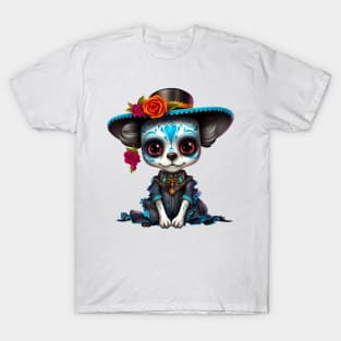 Dia de los Muertos Dog #4 T-Shirt